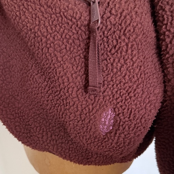 Free People Movement sz S Hit the Slopes bitter chocolate Fleece Jacket - Picture 8 of 13